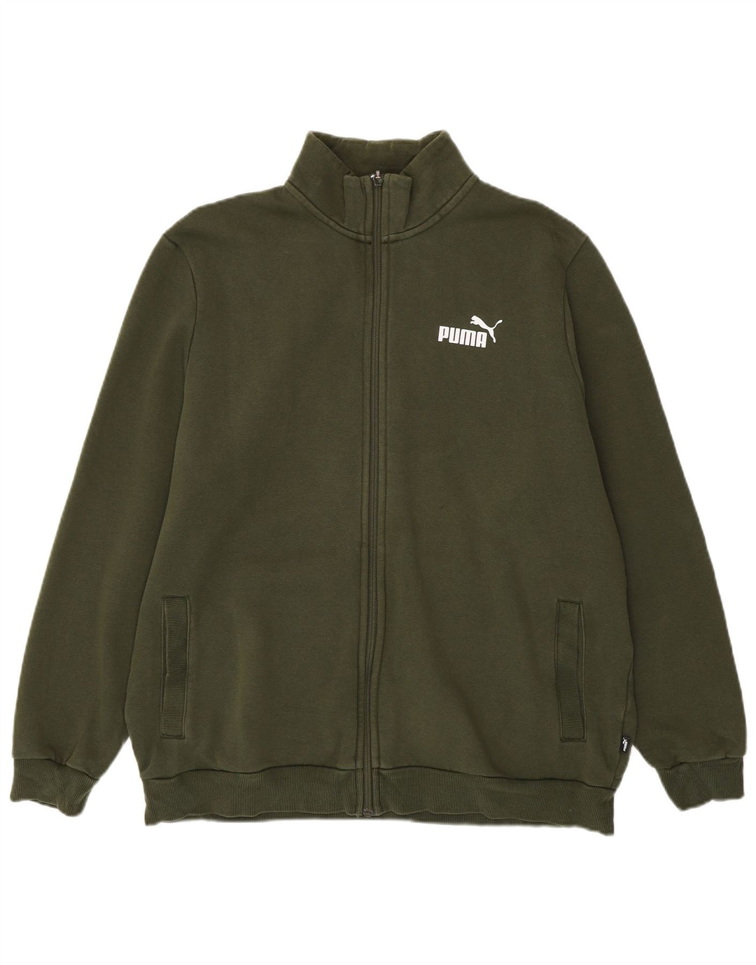 PUMA Veste de survêtement pour homme XL Kaki Coton