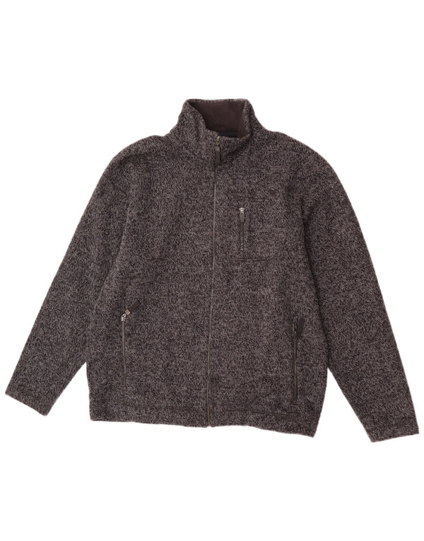 Marks & Spencer Veste de survêtement pour homme en acrylique moucheté noir moyen