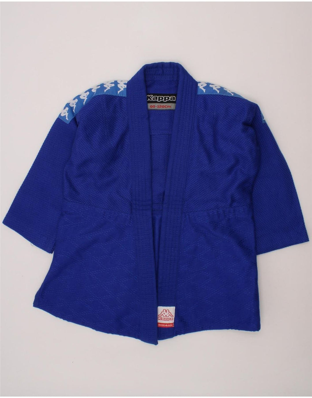 KAPPA Boys Graphic Tracksuit Top Jacket 6-7 Years Blue Cotton Vintage Kappa and Second-Hand Kappa from Messina Hembry 