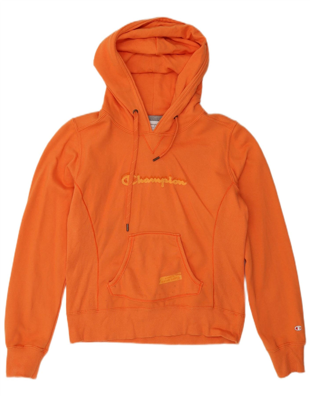 Champion Pull à capuche graphique Heritage Classics pour femme UK 10 Small Orange