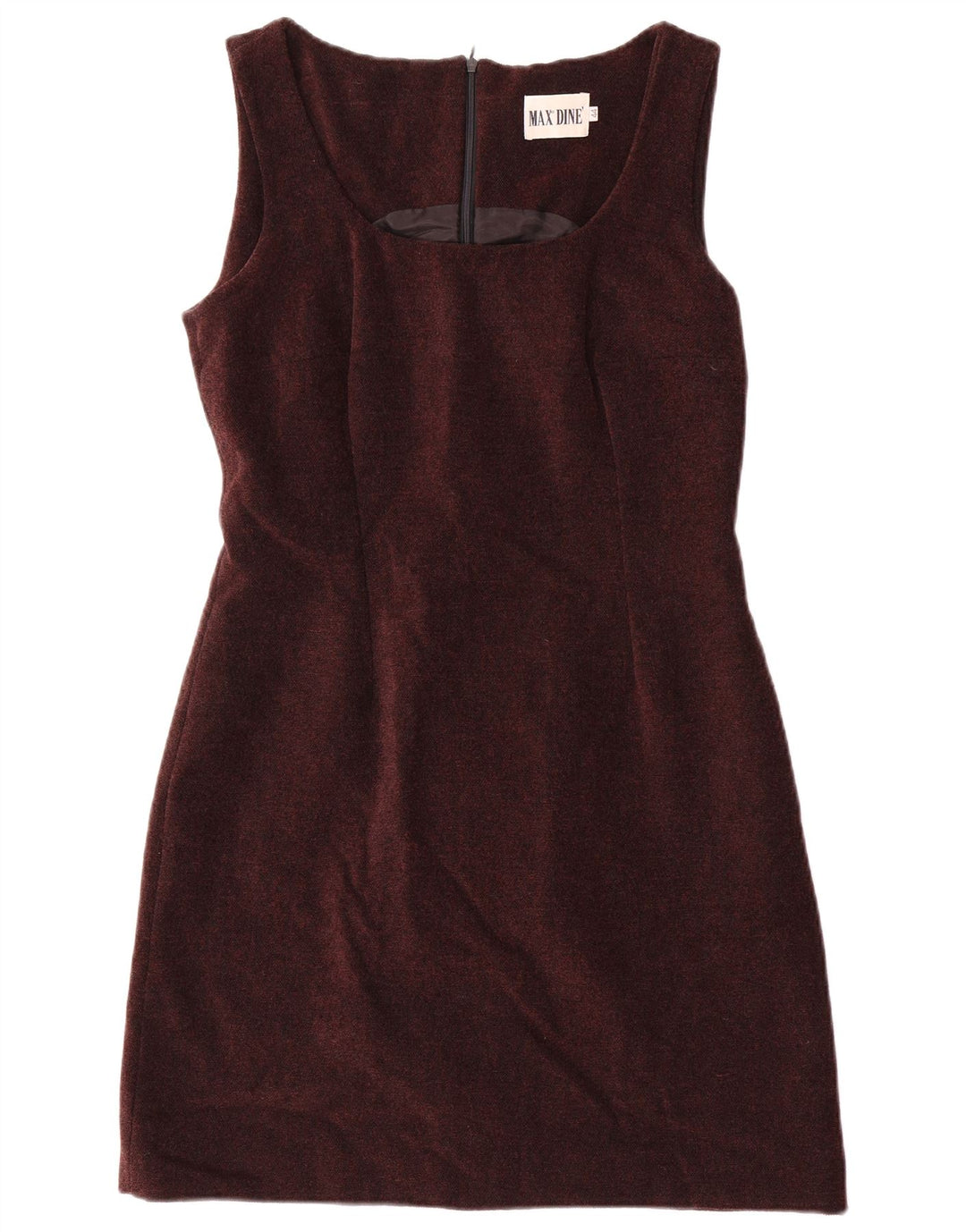 Max Dine Robe fourreau sans manches pour femme IT 44 Acrylique marron moyen