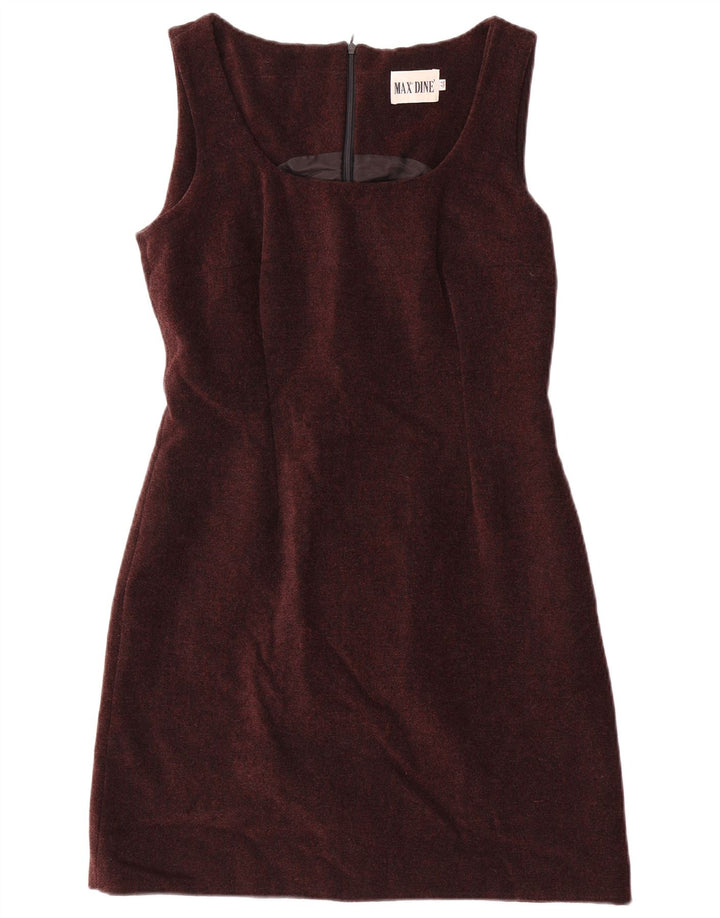 Max Dine Robe fourreau sans manches pour femme IT 44 Acrylique marron moyen