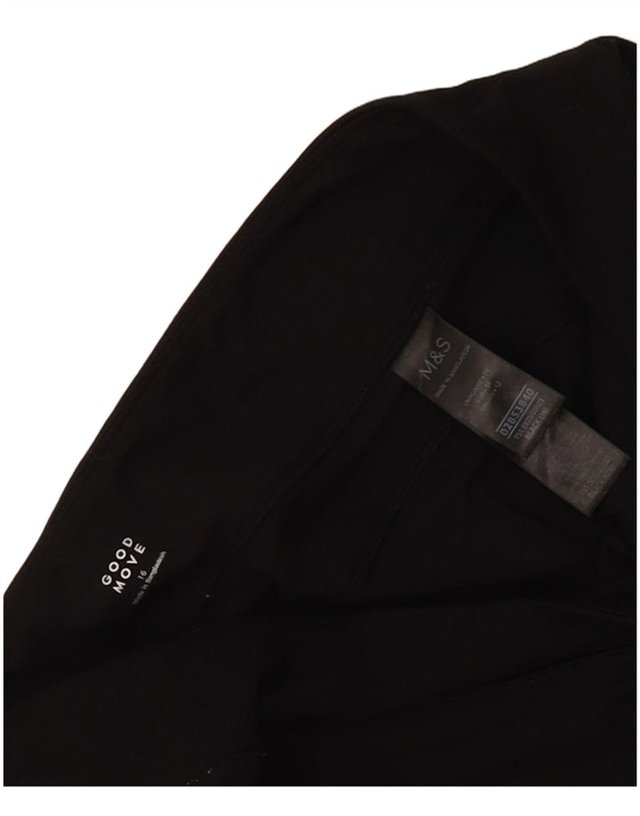 Marks & Spencer Pantalon de survêtement pour femme Pantalon de jogging UK 16 Large Noir