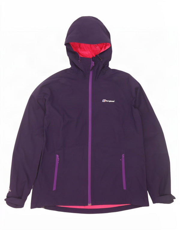 Berghaus Veste de pluie à capuche pour femme UK 16 Large Violet Polyamide