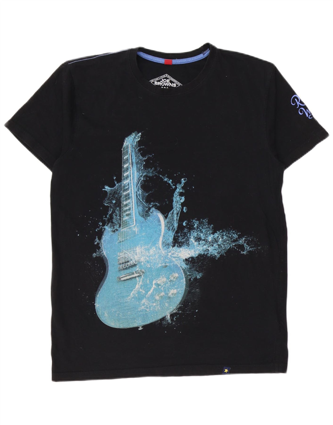 JOE BROWNS T-Shirt Graphique Homme UK 39/41 Coton Noir Moyen