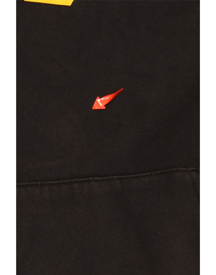 REEBOK Pull à capuche classique pour homme en coton color block Noir Taille S