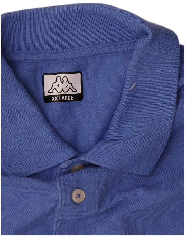 Kappa Polo Homme 2XL Bleu Coton