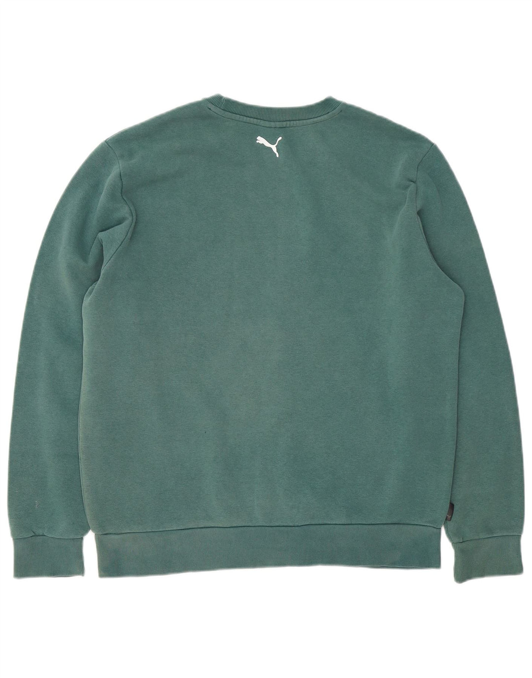 Puma Sweat-shirt graphique pour homme en coton vert Taille L