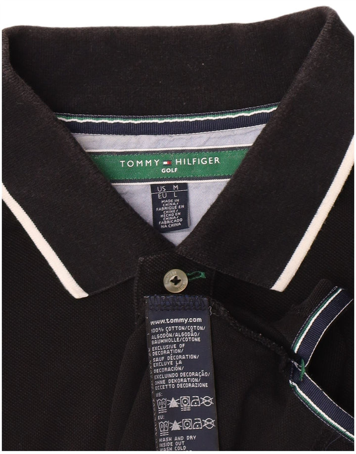 Tommy Hilfiger Polo Homme Noir Moyen Coton Classique