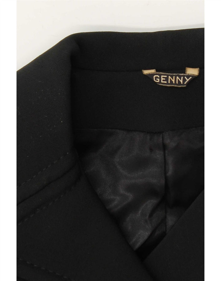 Genny Manteau pour femme UK 10 Petit Noir