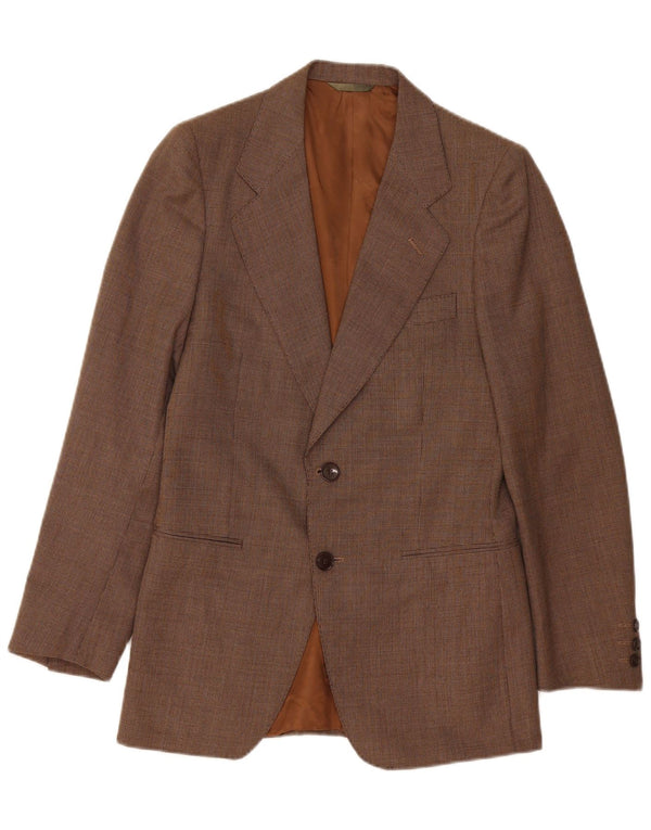 Veste Blazer Vintage Homme 2 Boutons IT 48 Polyester Marron Moyen