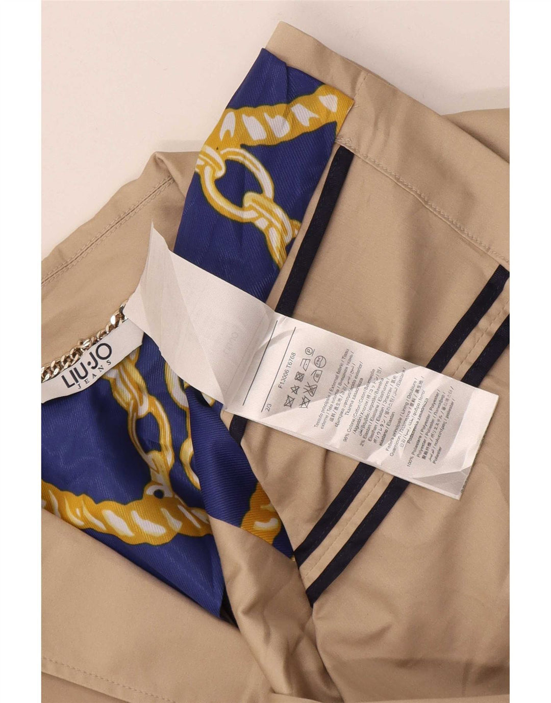 Liu Jo Veste Blazer 2 Boutons Femme IT 42 Coton Beige Moyen