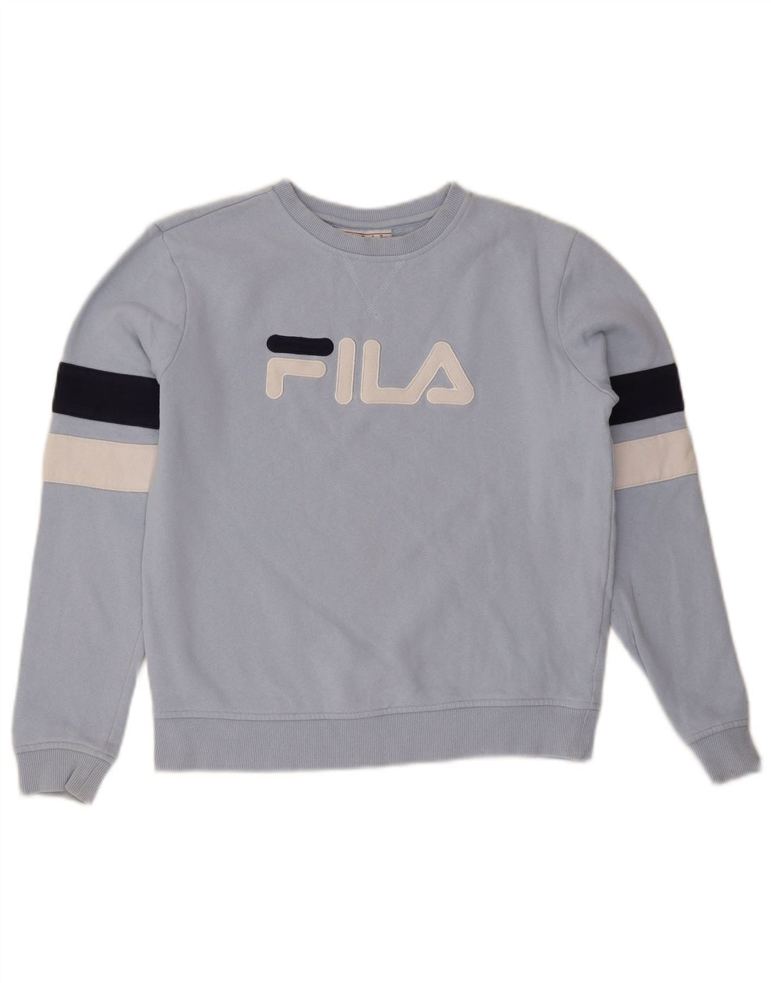FILA Sweat-shirt surdimensionné pour femme UK 10 Petit Bleu Colorblock