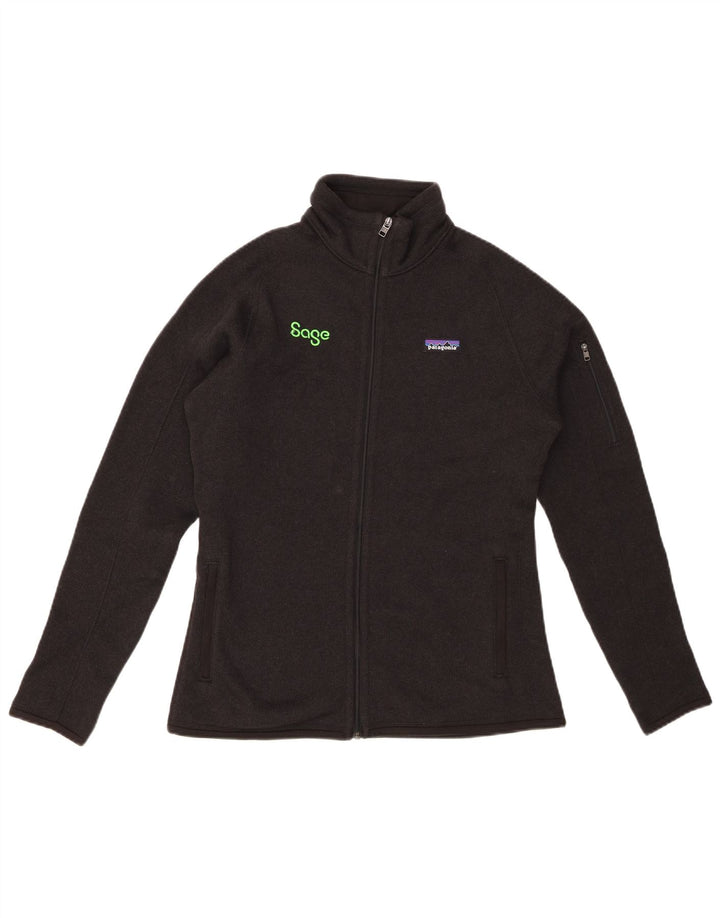 PATAGONIA Veste de survêtement pour femme UK 14 Medium Noir Polyester
