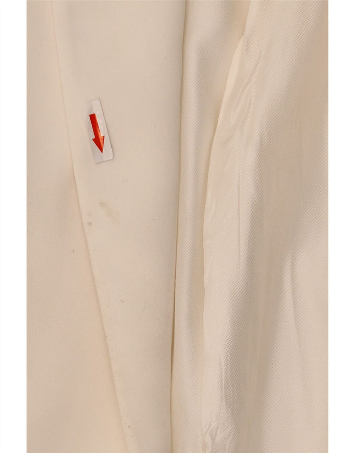 Zara Veste blazer ouverte à manches 3/4 pour femme UK 18 XL Blanc