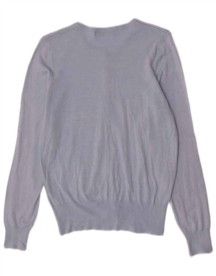 Marks & Spencer Cardigan pour femme en viscose bleu moyen UK 44