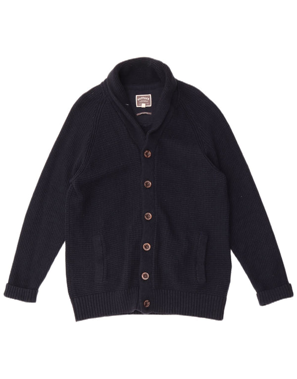 FAT FACE Cardigan Homme Pull XL Bleu Marine Coton