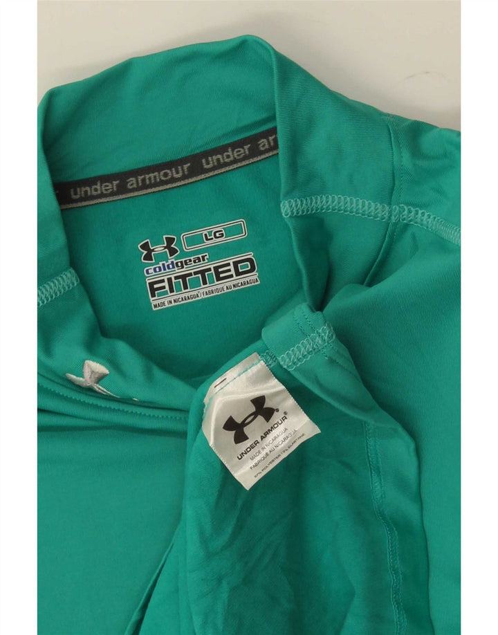 Under Armour Heat Gear Haut à Manches Longues Homme Vert Polyester