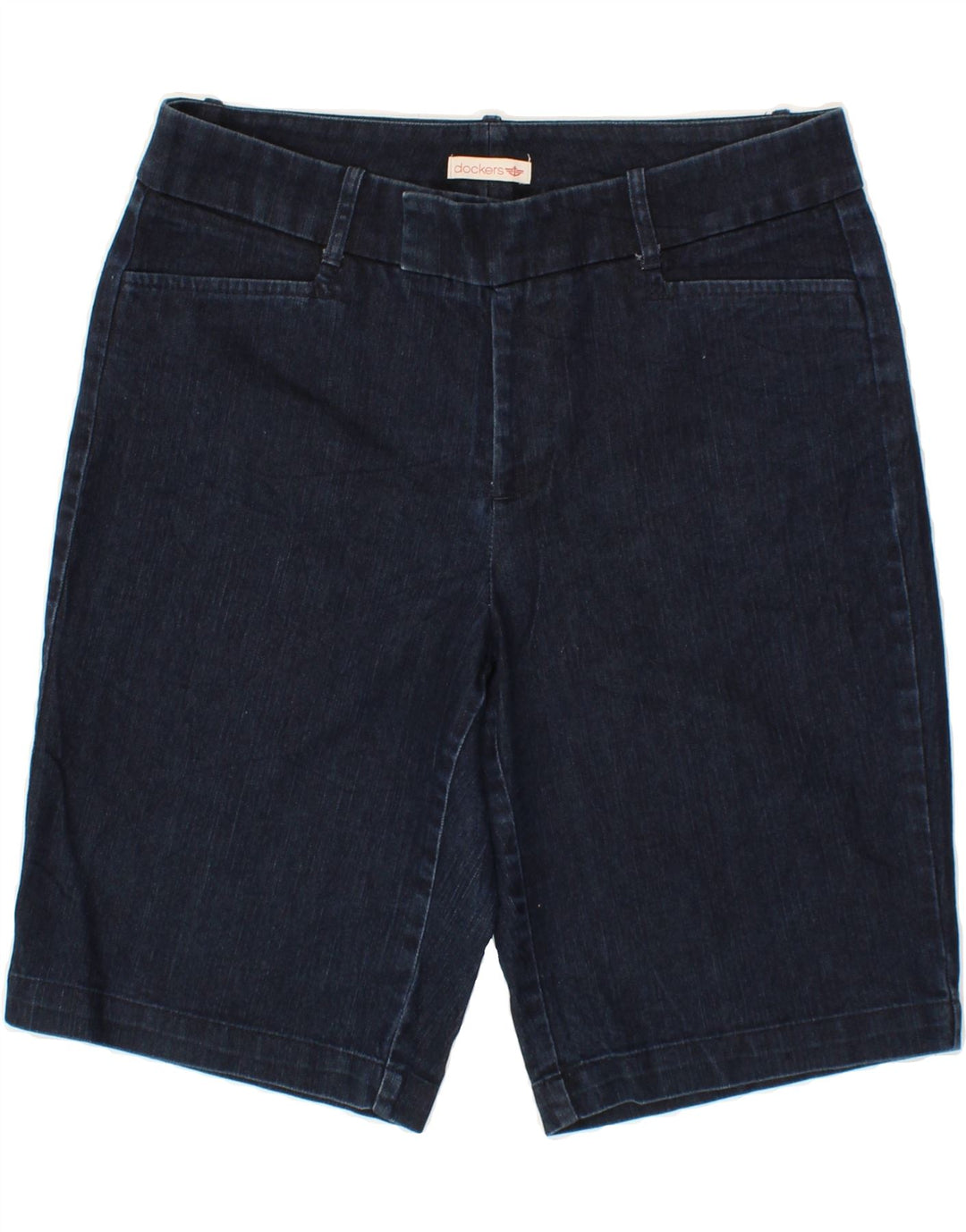 DOCKERS Womens Denim Shorts US 8 Medium W32  Navy Blue Cotton Vintage Dockers and Second-Hand Dockers from Messina Hembry 