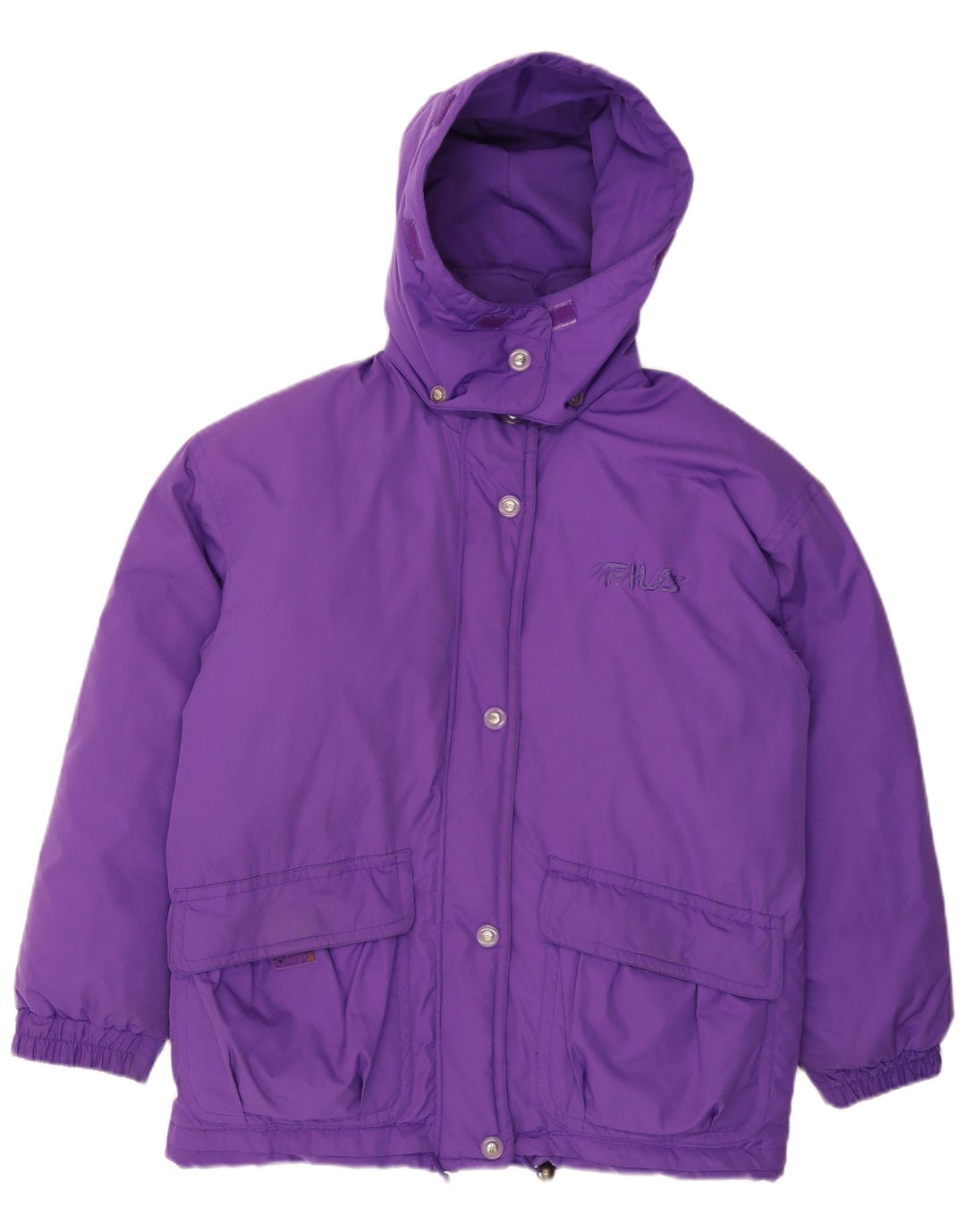 Fila Veste matelassée surdimensionnée à capuche pour femme IT 44 Violet moyen Polyester