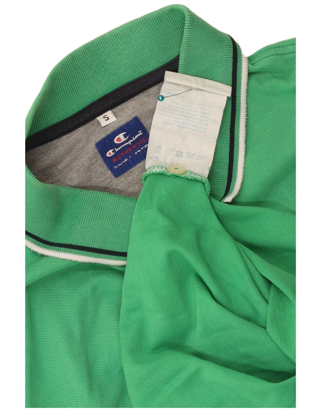 Champion Polo Homme Petit Vert Coton