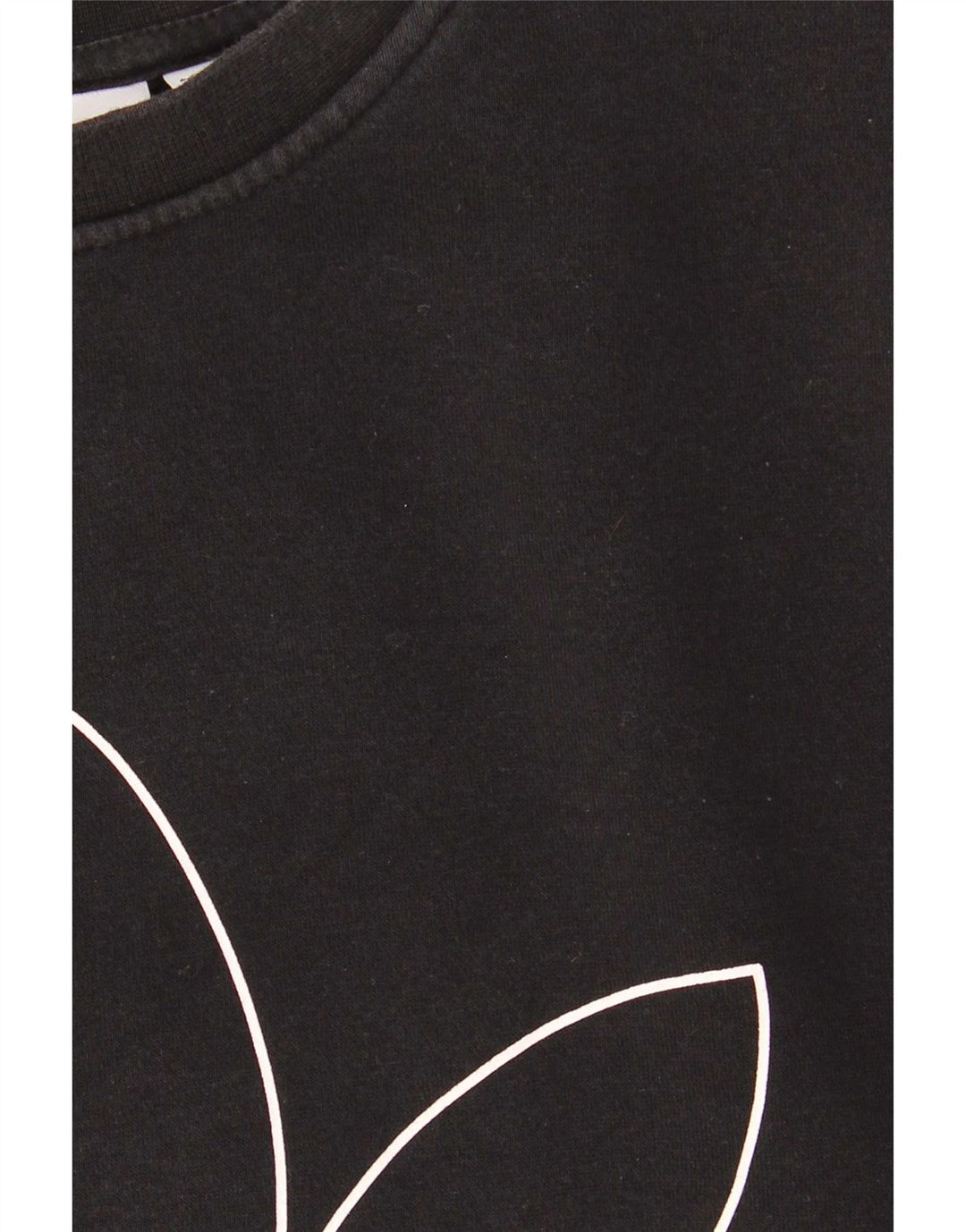 Adidas Sweat-shirt graphique pour homme Petit coton noir