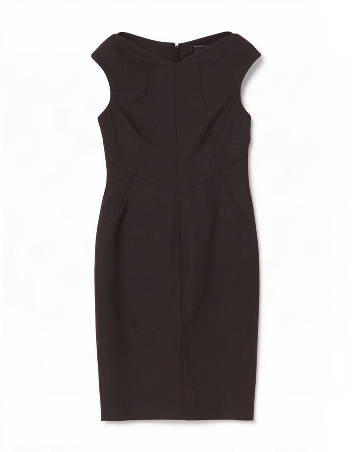 Next Robe fourreau sans manches pour femme UK 43 Petit Noir Polyester