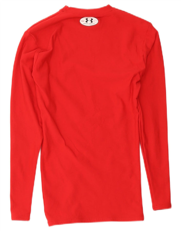 Under Armour Haut Cold Gear Haut à Manches Longues Homme Rouge Nylon