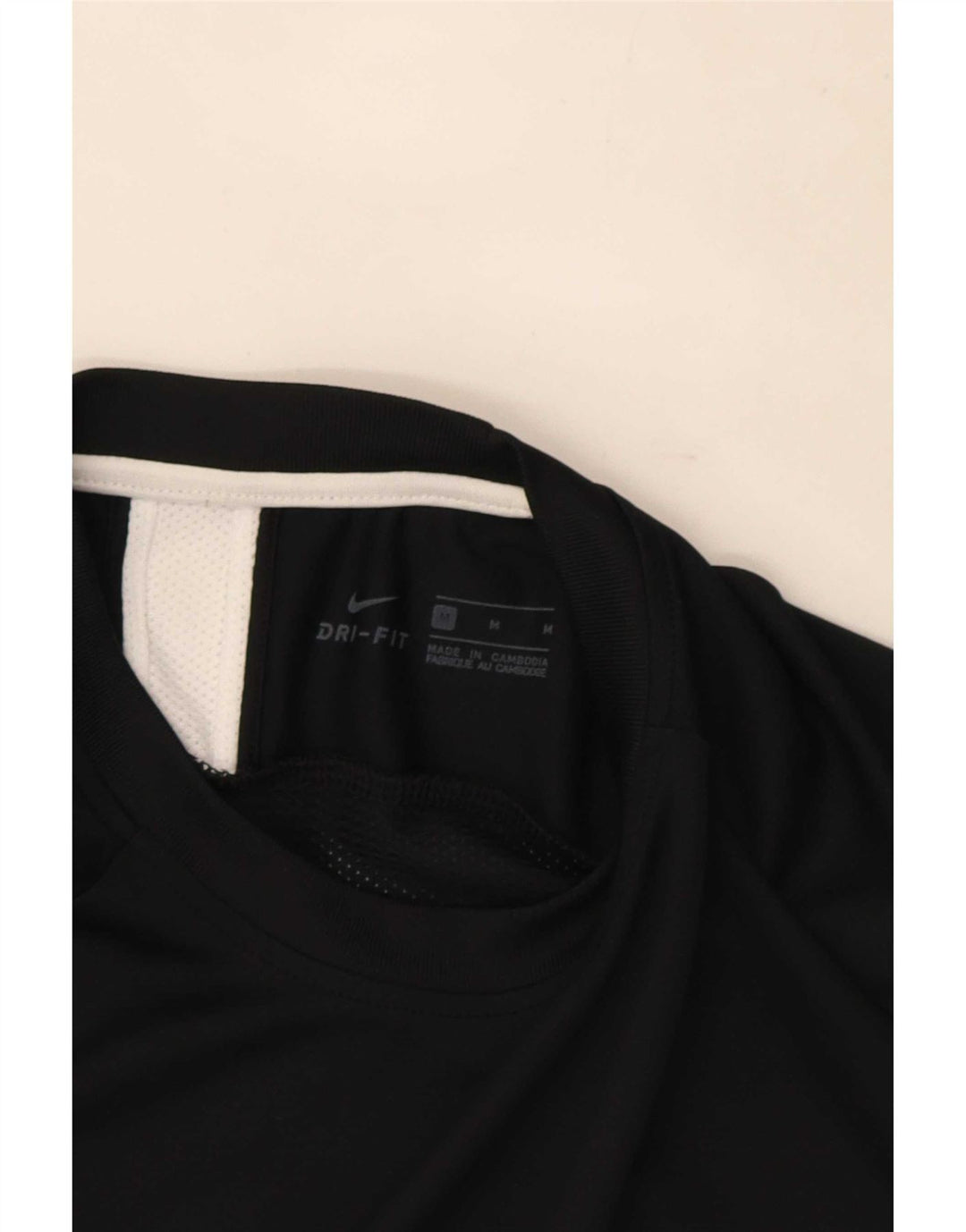 Nike Hommes Dri Fit T-Shirt Haut Noir Colorblock Polyester
