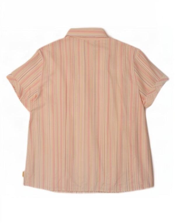Calvin Klein Jeans Chemise Femme UK 16 Large Multicolore Rayé