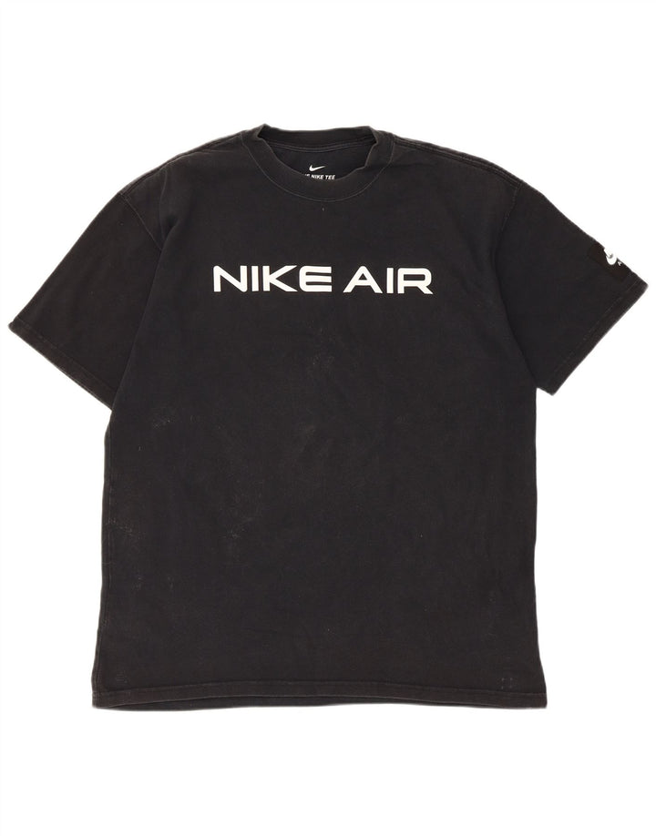 Nike T-shirt graphique pour homme en coton noir moyen