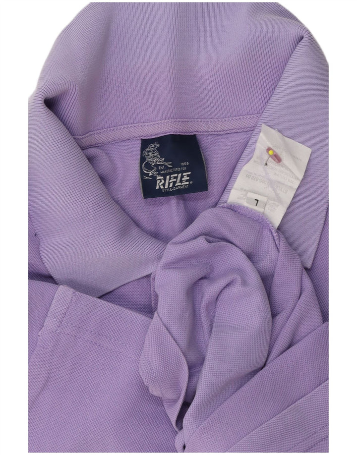 Rifle Polo Homme Grand Violet Coton
