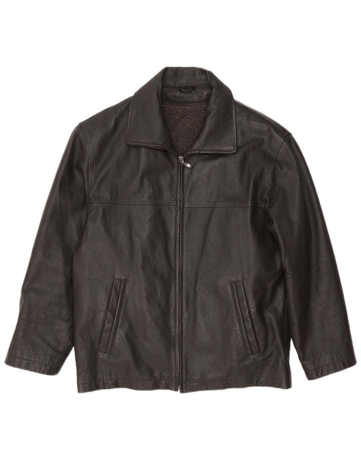Canda Veste en cuir pour homme IT 48 Noir moyen