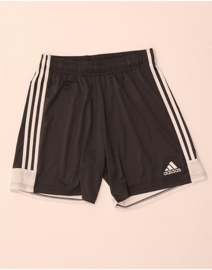 Adidas Short de sport pour homme en polyester color block gris moyen