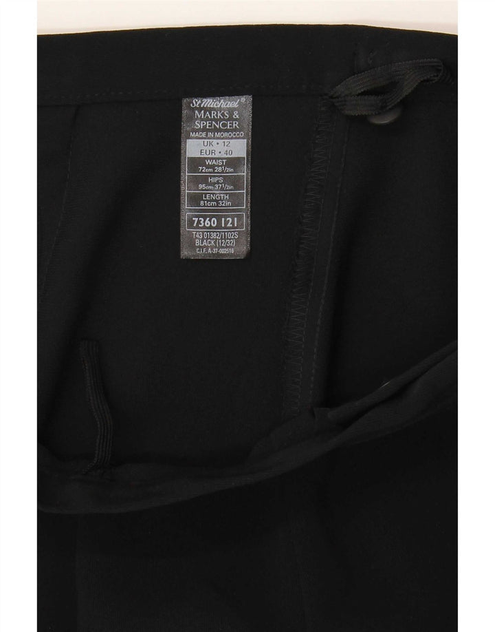 Marks & Spencer Jupe portefeuille pour femme UK 12 Medium W28 Noir Polyester