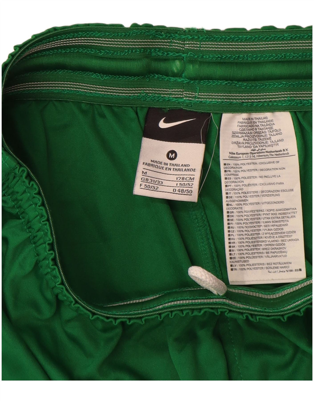 Nike Short de sport graphique pour homme en polyester vert moyen