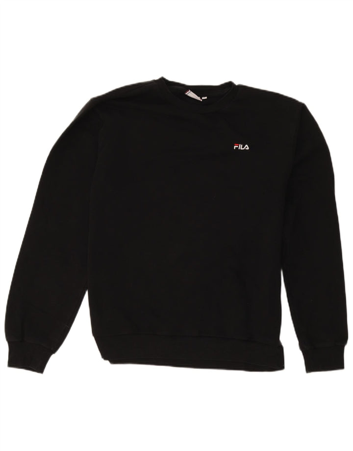 Fila Sweat-shirt pour homme en coton noir moyen