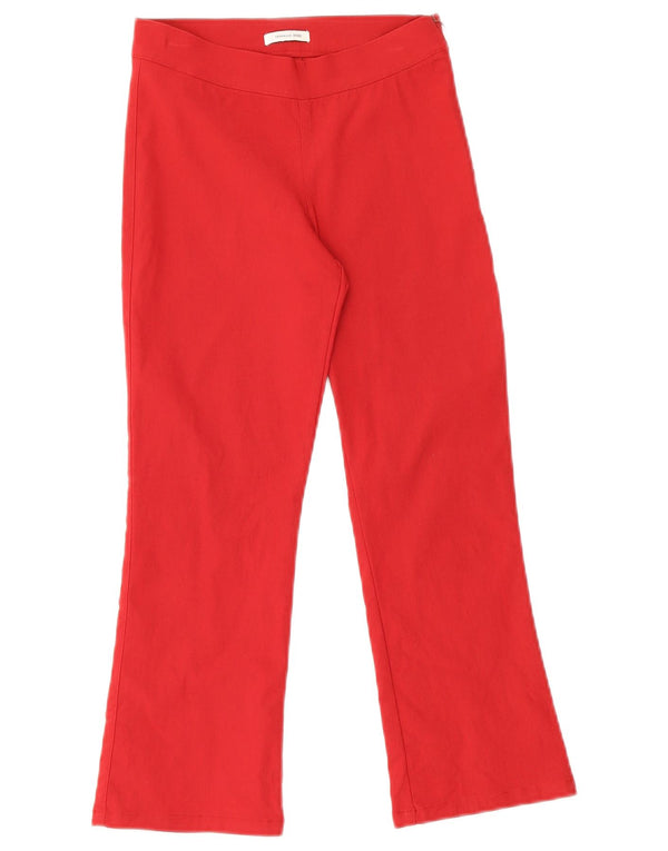 Zara Pantalon Capri Trafaluc Femme EU 34 2XS W24 L22 Rouge