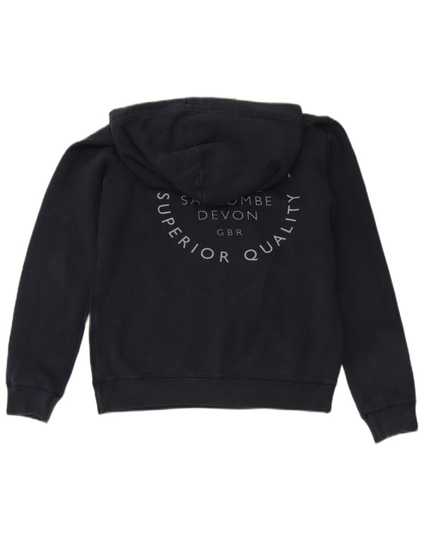 Jack Wills Pull à capuche surdimensionné graphique pour femme UK 10 Small Bleu marine