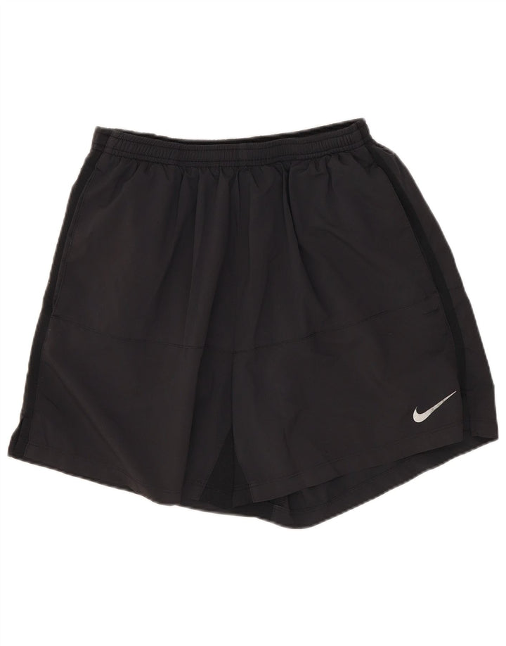 Nike Short de sport Dri Fit pour homme en polyester noir moyen