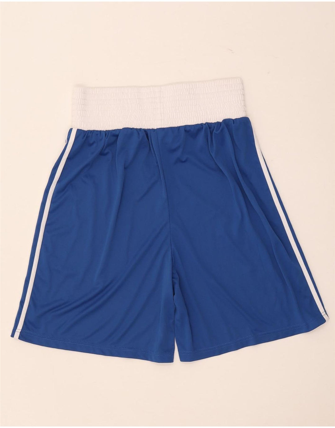 Adidas Short de sport de boxe pour homme Large Bleu Colorblock Polyester