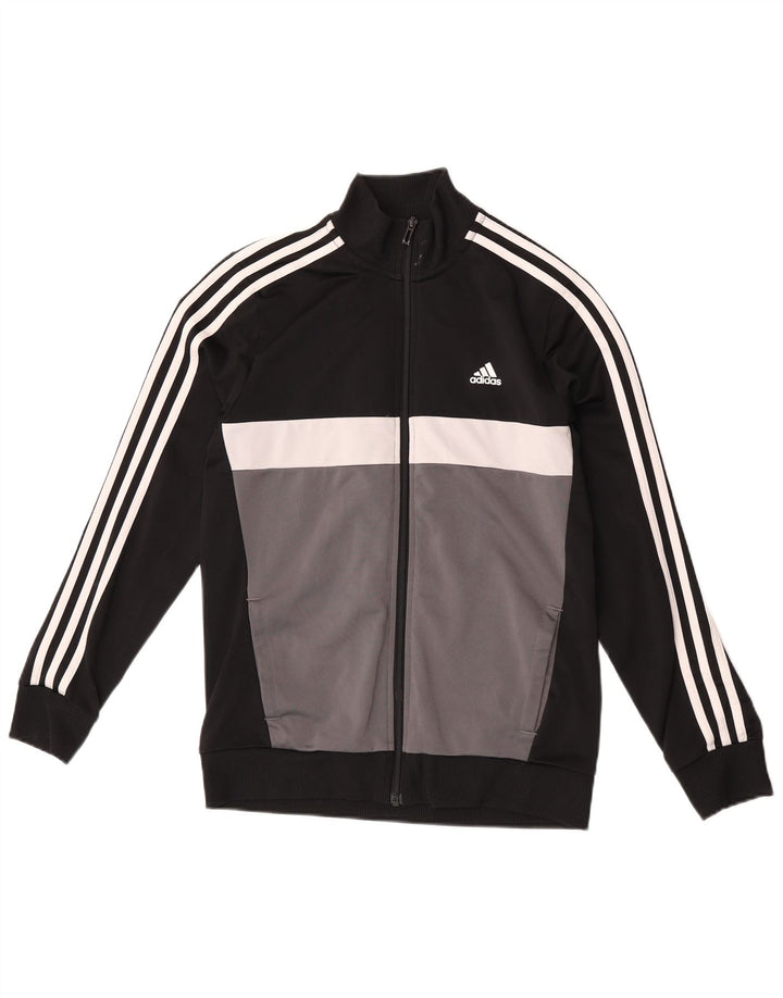 Adidas Veste de Survêtement Garçon 13-14 Ans Noir Colorblock Polyester