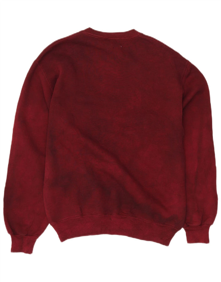 RUSSELL ATHLETIC Sweat-shirt pour homme en coton tie-dye bordeaux moyen