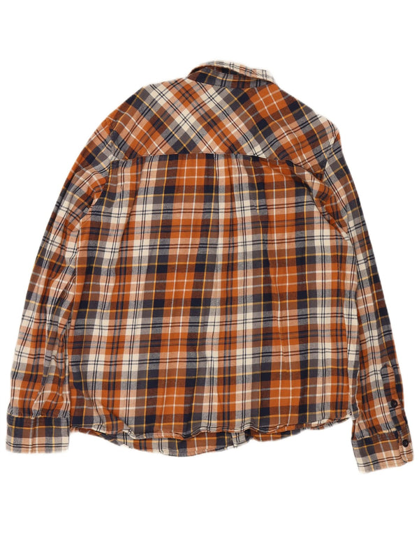 Mountain Warehouse Chemise en flanelle coupe classique pour homme 3XL en coton à carreaux marron