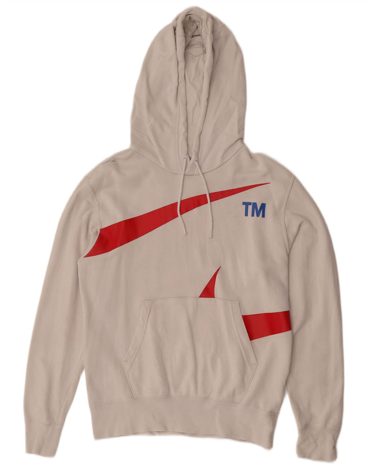 Nike Pull à capuche graphique pour homme Petit coton blanc