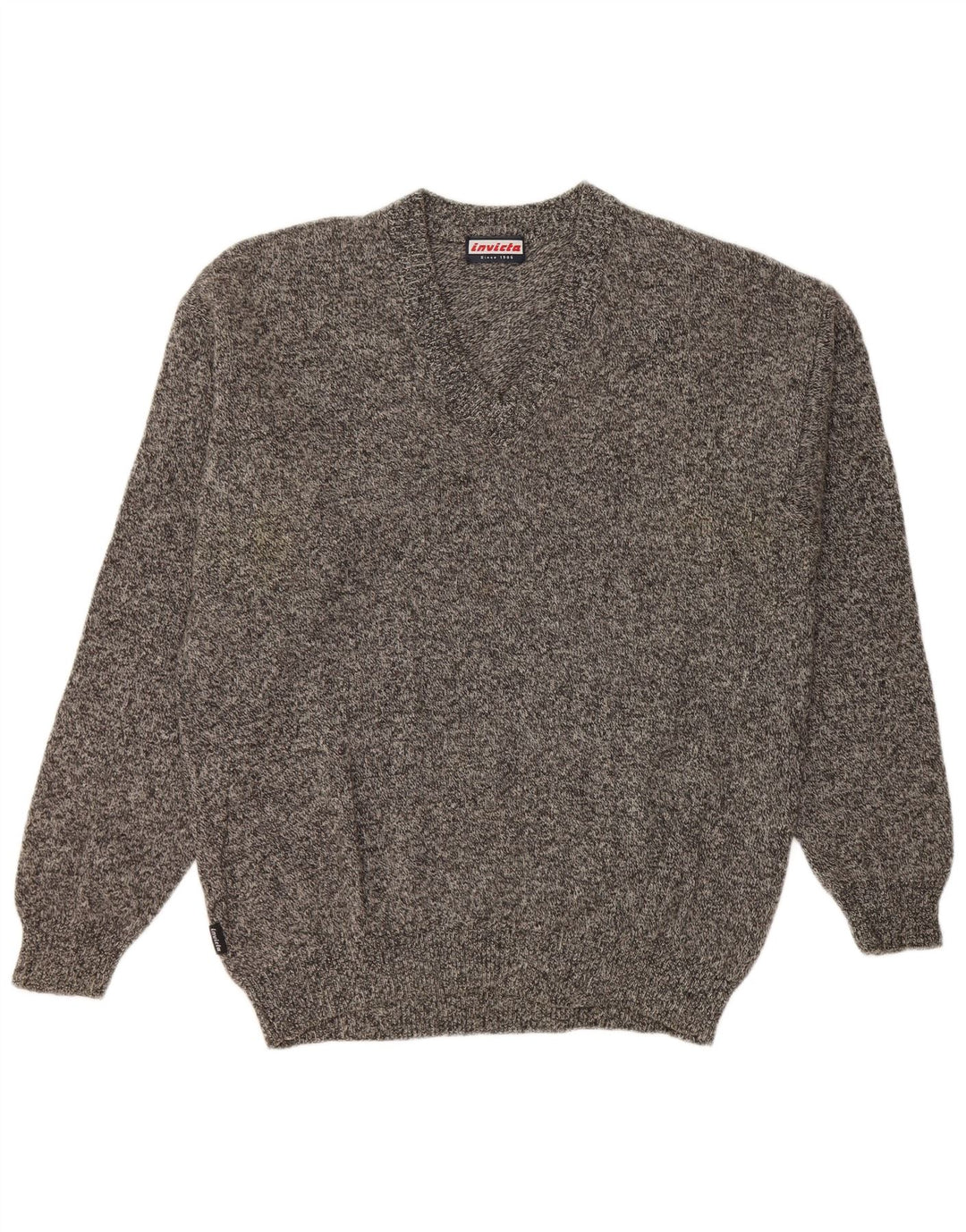 Invicta Pull col V pour homme Grand gris moucheté