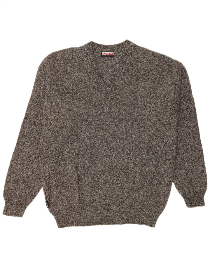 Invicta Pull col V pour homme Grand gris moucheté