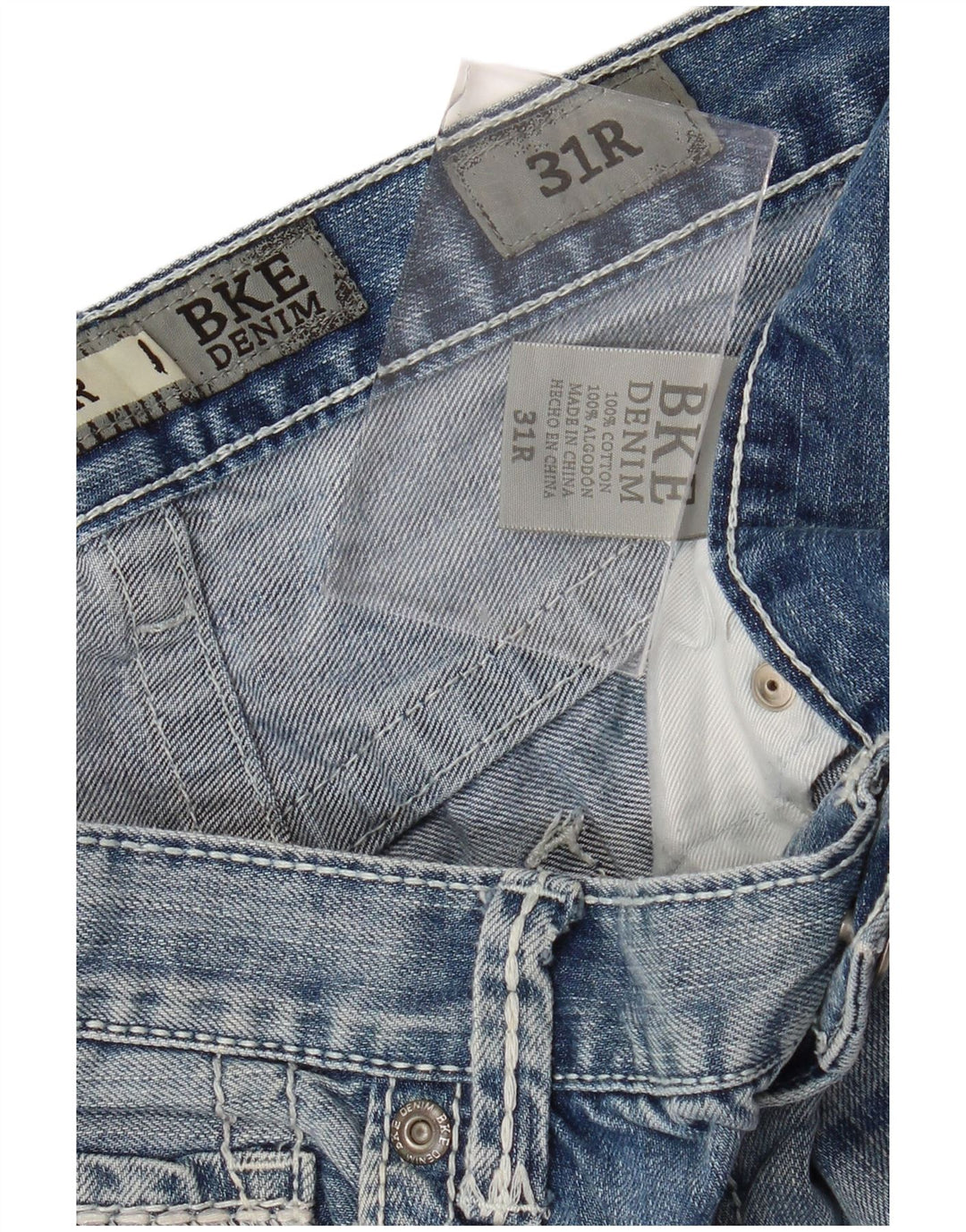 BKE Jean Bootcut Tyler Femme W31 L31 Bleu Coton