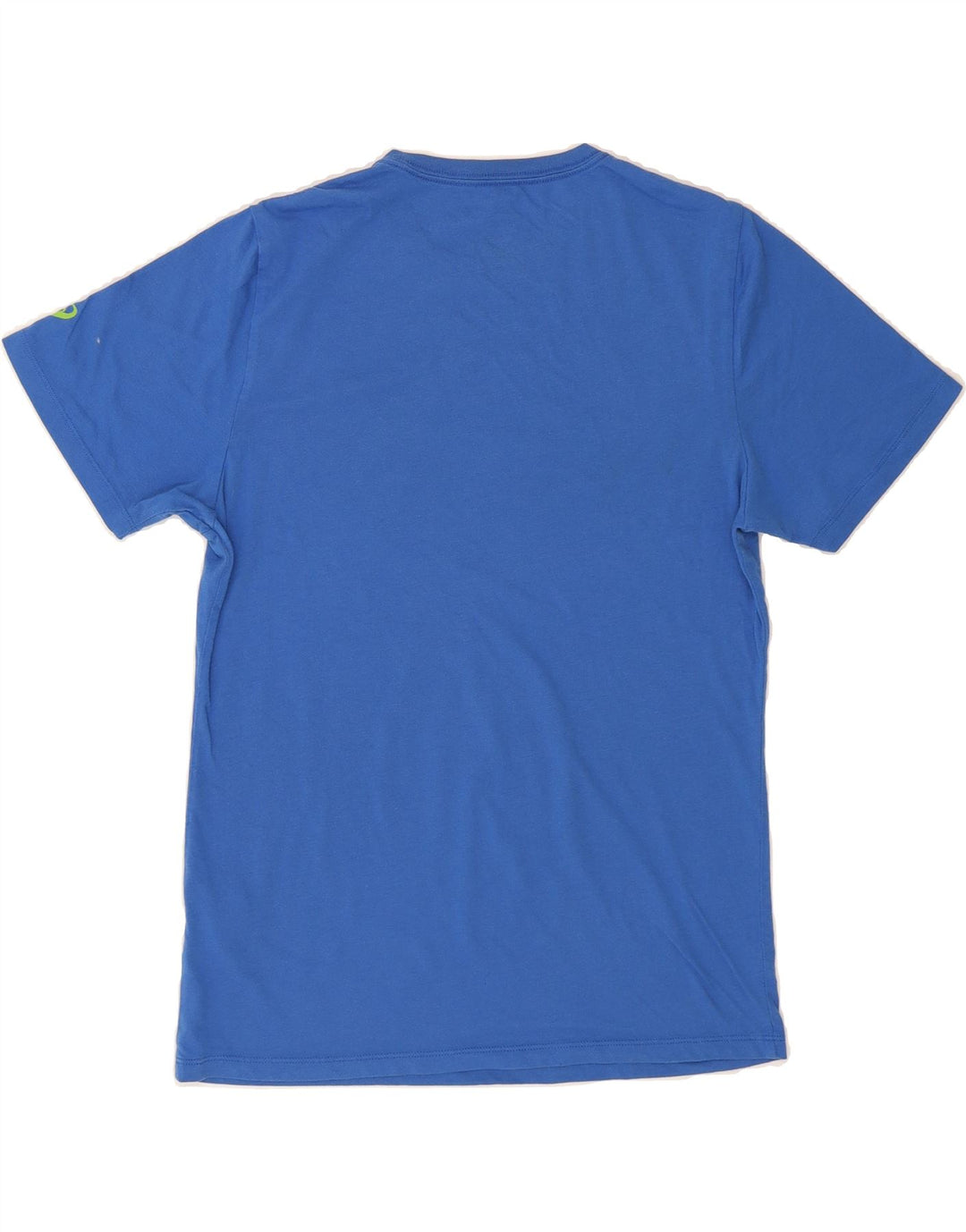 ASICS Mens Graphic T-Shirt Top Small Blue Cotton Vintage Asics and Second-Hand Asics from Messina Hembry 