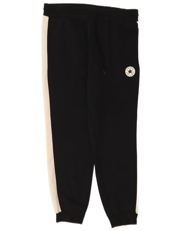 Converse Pantalon de survêtement pour homme en polyester color block noir moyen